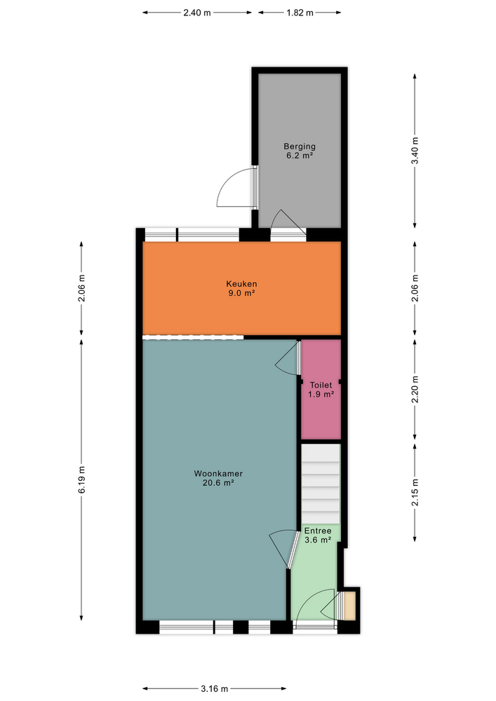 Korenbloemstraat 8, 9713 PW Groningen - € 265.000 k.k. - ben-s Makelaars Groningen