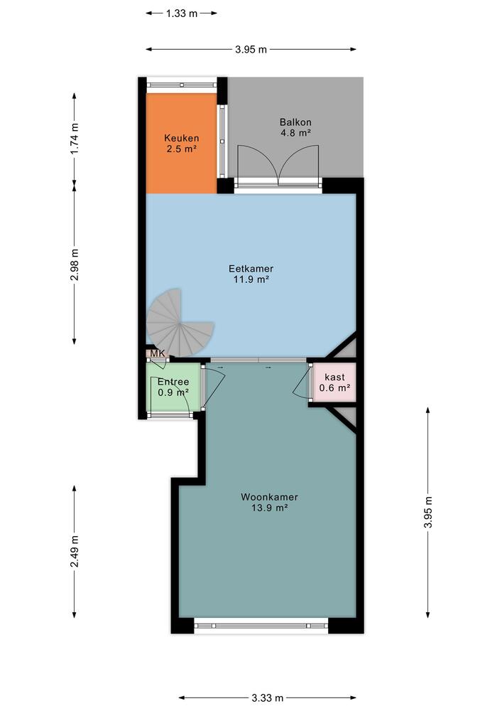 IJsselstraat 49a, 9725 GC Groningen - € 235.000 k.k. - ben-s Makelaars Groningen