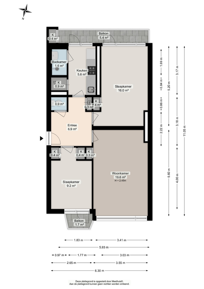 Rivierenhof 56, 9725 HB Groningen - € 249.000 k.k. - ben-s Makelaars Groningen
